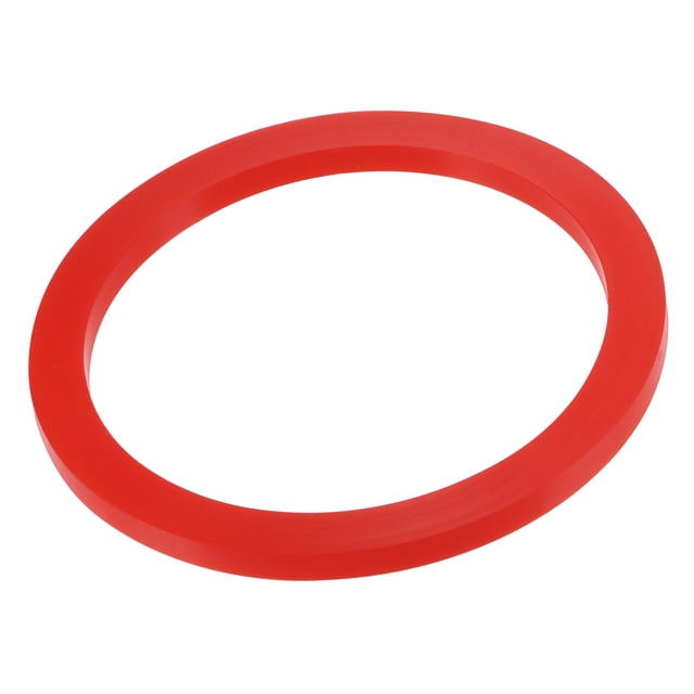 Unique Bargains 4 Pieds DN100 Joint de Laveuse Plate en Silicone Rouge