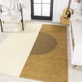 thumbnail image 4 of JONATHAN Y WASHABLE 3 x 5 Area Rug, Demie Minimalist Graphic Circle - Brown/Cream/Terracotta, WSH114A-3, 4 of 8