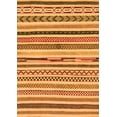 thumbnail image 1 of Ahgly Company Indoor Rectangle Abstract Orange Modern Area Rugs, 7' x 9', 1 of 4