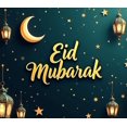 thumbnail image 4 of Eid Mubarak Banner Background Lanterns Stars Moon Festive Decor Backdrop for Party Event Ramadan Celebration Holiday Photography Props, 4 of 4