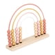 thumbnail image 4 of Ábaco Montessori de madera 2 en 1 con marco de cuentas de conteo de arcoíris rosa, 4 of 9