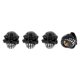 thumbnail image 1 of Tapones Decorativos para Válvula de Neumático 7x20mm Cubiertas de Polvo de Válvula de Neumático Resina Cobre Negro 4 Pcs, 1 of 1