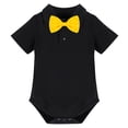thumbnail image 6 of IBTOM CASTLE Baby Boys Gentleman First Birthday Cake Smash Outfit Bowtie Romper+Suspenders Short Pants+Mouse Ears Headband 18-24 Months Red+Black, 6 of 9