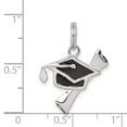 thumbnail image 6 of 925 Sterling Silver Enamel Graduation Cap and Diploma Charm Pendant, 6 of 6