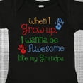 thumbnail image 4 of Inktastic Awesome Like My Grandpa Boys or Girls Baby Bodysuit, 4 of 5