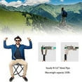 thumbnail image 3 of Foldable Camping Stool Portable Folding Stool for Fishing Hiking Hunting Camping, 3 of 7
