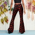 thumbnail image 4 of Women's Relaxed Fit Pant Elastic Waist Flared Leg Casual Trousers, 4 of 6