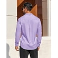 thumbnail image 5 of COOFANDY Mens Dress Shirts Long Sleeve Casual Button Down Shirts Regular Fit Formal Business Shirts, 5 of 7