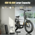 thumbnail image 4 of SANOPY 750W Electric Scooter for Adults,20 MPH,25Mile Range,500Wh Battery,Adults Ebike for Commuting,Adult Electric Scooter with Adjustable Seat&Basket, 4 of 9