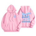 thumbnail image 5 of NinXxx Women's Letter Graphic Drawstring Hoodie Long Sleeve Pullover Pink XXXL, 5 of 6