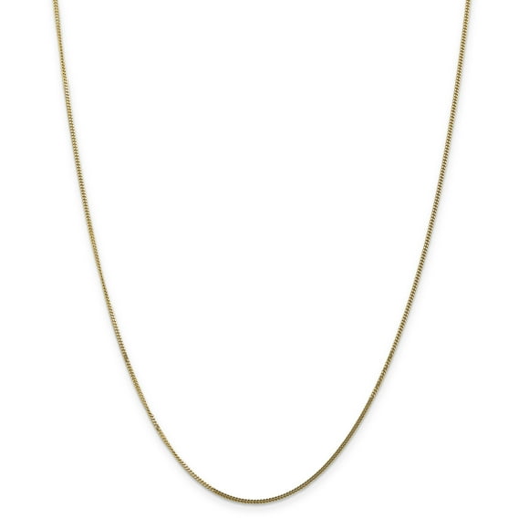14K Yellow Gold 14ky 1.3mm Curb Pendant Chain 24 Inch