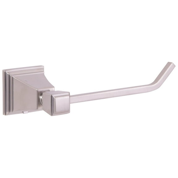 Design House 560490 Torino Classic Modern Euro Toilet Paper Holder for Bathroom Satin Nickel