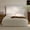 Coconut Micro Suede, variant on Carmen King Upholstered Wingback Bed, 52.3" Tall Headboard Platform Bed Frame, No Box Spring Needed, Coconut Micro Suede, Minimalist Simplicity Style for Bedroom