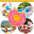 thumbnail image 6 of Water Inflatable Cup Holder Donut Floating Coaster for Swimming Pool Party Decor (Pink), 6 of 6