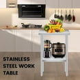 thumbnail image 7 of ChaoLink 30x24x35 Inch Stainless Steel Kitchen Work Table with Adjustable Shelf – Outdoor Food Prep Table for Kitchen, Restaurant & Bar, 7 of 7