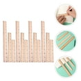 thumbnail image 4 of 12Pcs Wood Rulers Measuring Rulers Students Rulers Math Learning Rulers Clear Printing Rulers, 4 of 9