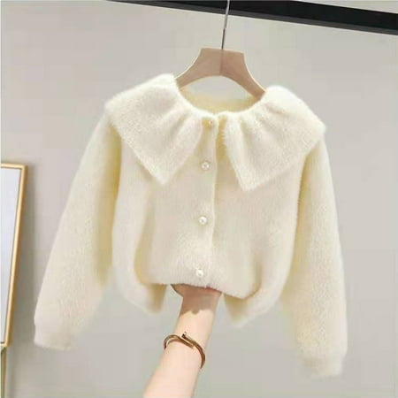 

ZMHEGW Toddler Jacket Children Baby Boys Girls Solid Long Sleeve Sweater Cardigan Outer Outfits Clothes Coat For Kid