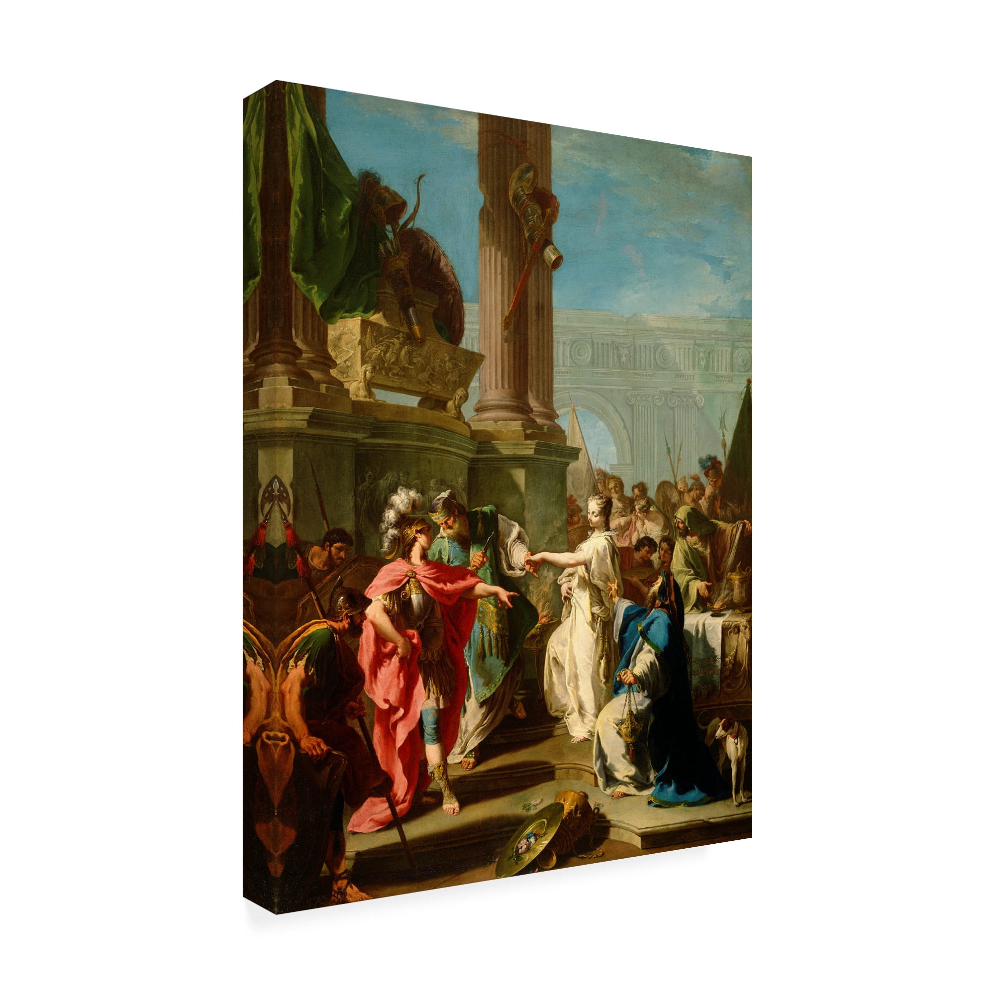 Pittoni 'The Sacrifice of Polyxena' Canvas Art