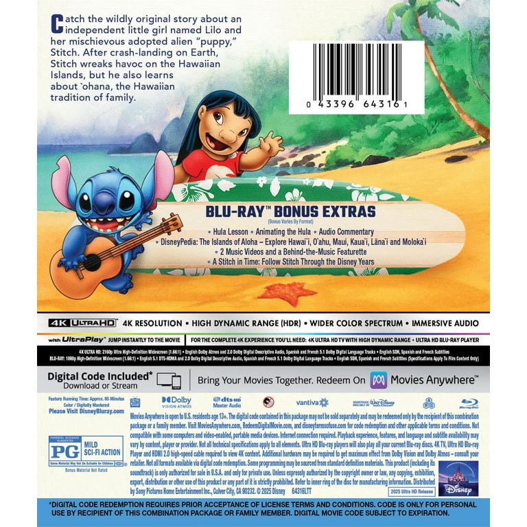 Walt Disney Pictures Lilo Stitch [ULTRA HD]
