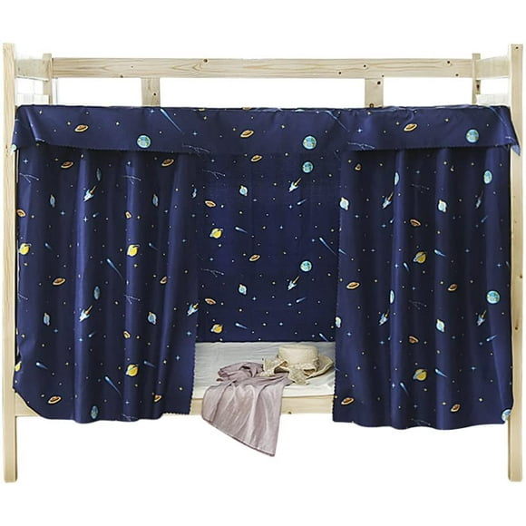 Students Dormitory Bunk Bed Curtains Single Bed Tent Curtain Shading Nets Dustproof Blackout Cloth Bed Canopy Mosquito Protection Net Bedroom Cabin Decor Mid-Sleeper Spread Blackout Curtains