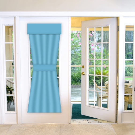 Door Curtain Panel, Door Curtains Blackout Thermal Insulated Door Privacy Panels for Window/ Living Room/ Doorways, 26" x 68", 1 Panel, Blue