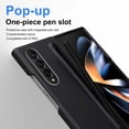 thumbnail image 4 of For Samsung Galaxy Z Fold 3 Case with S Pen Holder & Slim Stylus,Full Coverage Screen Protector Shockproof Ultra Slim Thin Fit Rugged Phone Case for Samsung Galaxy Z Fold 3,Black, 4 of 8