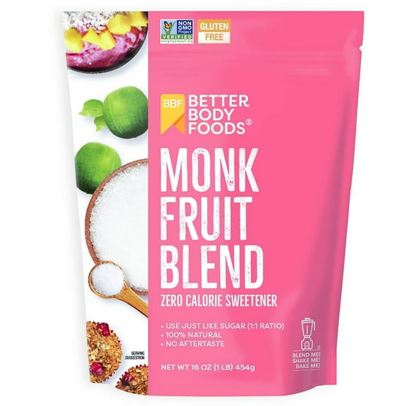 Better Body Foods Monk Fruit Blend 16 oz (Pack of 10)