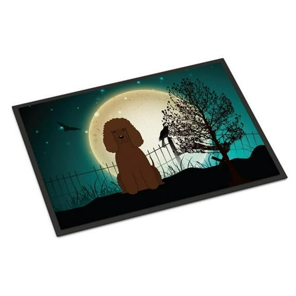 Carolines Treasures BB2253JMAT Halloween Scary Irish Water Spaniel Indoor or Outdoor Mat, 24 x 0.25 x 36 in.
