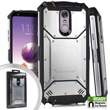 GSA Screw Metal Jacket Hybrid Case For LG Stylo 4 (Silver)