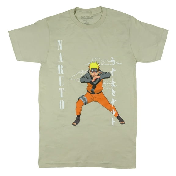 Naruto T-Shirt Men's Shadow Clone Hand Seal Short Sleeve Graphic Top