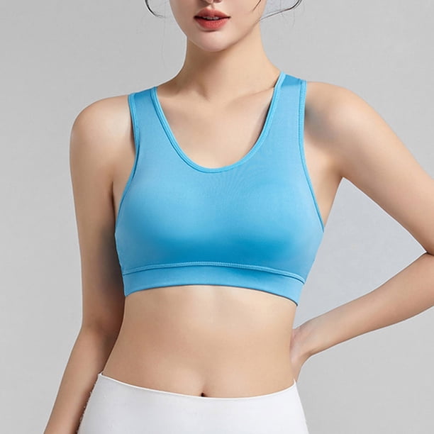 WILLBEST Brasier Sin Varillas Mujer Sujetador Deportivo Push Up De Alta Resistencia, Sin Aros, De Color Sólido, A Prueba De Moda, Para Mujer