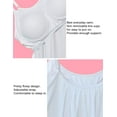 thumbnail image 5 of Vaslanda Women's Cami with Built in Bra Cup Casual Flowy Swing Pleated Tank Top with Adjustable Strap (S-4XL), 5 of 6