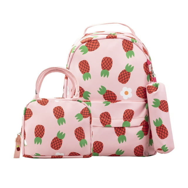 Set de Mochilas Escolar para Niña Mima2 Piñas Locas 3 piezas