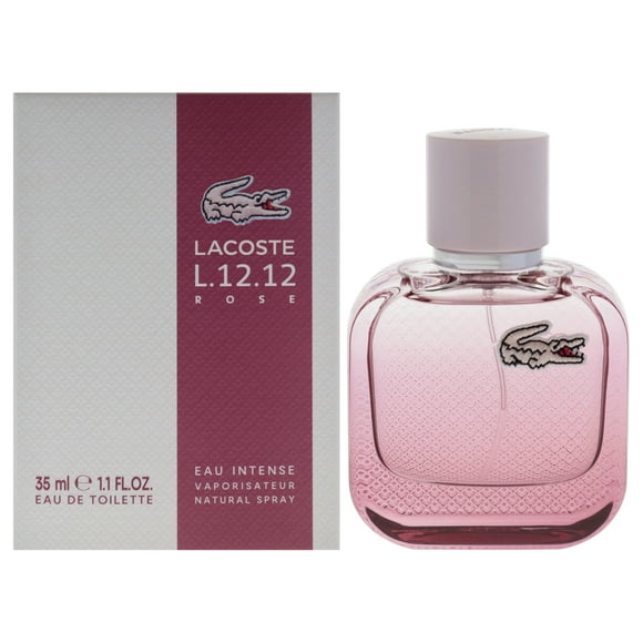 Lacoste Eau de L.12.12 Rose Eau Intense par Lacoste pour Femmes - Vaporisateur EDT 1,1 oz