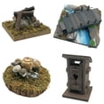 thumbnail image 1 of 4x 1/12 Casa de Miniatura Rural Modelo Decoración de Jardín de Hadas CUTICAT Miniaturas de patio de casa de muñecas, 1 of 8