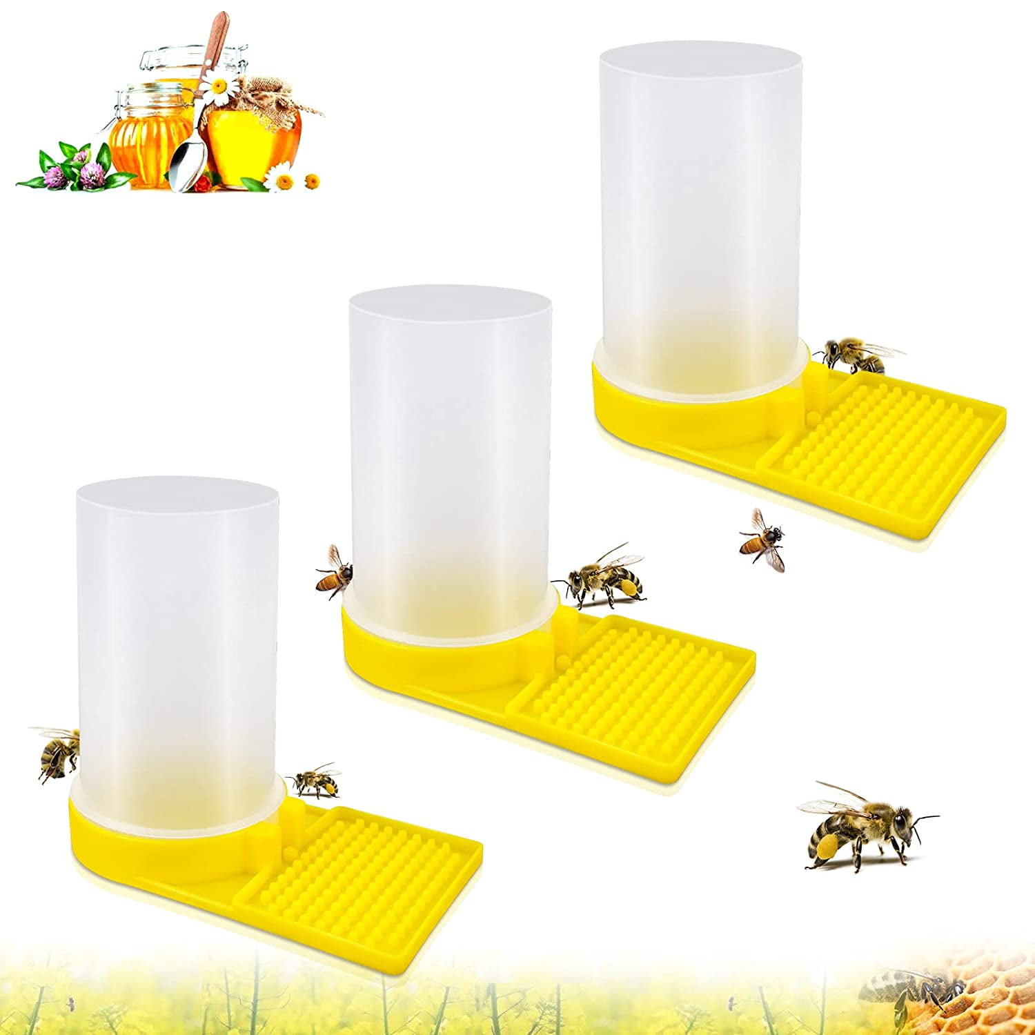 Honey Bee Beehive Entrance Drinking Beekeeping Equipment Water Feeder 