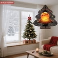 thumbnail image 4 of Stylish Metal Hanging Christmas Tree Wind Spinner - Orange Star Pattern Ornament Layered Design for Festive Yard & Garden Decor, 4 of 7