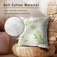 thumbnail image 5 of Sage Green Throw Pillows Covers 18x18 Inch Gold Botanical Leaf Pillow Covers 3D Leaves Fern Modern Pillow Case Watercolor Pillowcase Decor Gifts for Bed Couch Sofa Living Room, Set of 2, 5 of 6