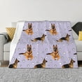 thumbnail image 1 of Fotbe German Shepherd Dog Manta de Franela con Estampado, Manta Ultrasuave para Cama, Sofá, Auto, Hipoalergénica y Antibolitas-80"x60", 1 of 6