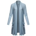 thumbnail image 1 of FashionOutfit Women's Premium Long Sleeve Regular Fit Open Front Pocket Cardigan, 1 of 1