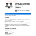 thumbnail image 2 of Rear Brake Pad Set - Compatible with 2015 - 2018 Volvo V60 Cross Country - Power Stop, 2 of 2