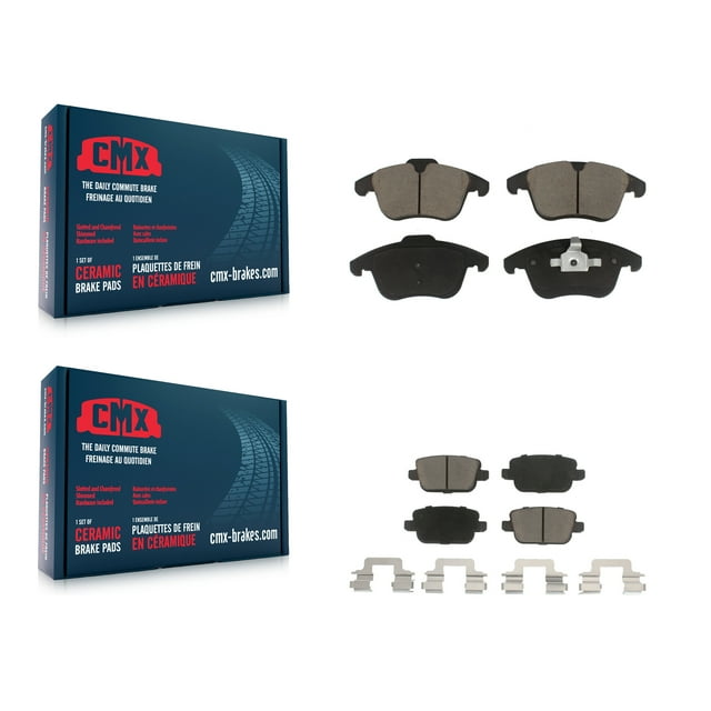 CMX Front Rear Ceramic Brake Pads Kit for Car Land Rover LR2 Volvo S80 KCX-100362