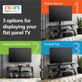 Whalen Payton 3in1 Flat Panel TV Stand for TVs up to 65", Charcoal