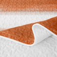 thumbnail image 5 of Homewish Orange Geometric Stripes Quilt Full,Contemporary Artwork Full Bedspread Sets,3-Piece, 5 of 7