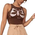 thumbnail image 1 of Mujeres Casual sin mangas Tank Top impreso Slim Fitting Crew Neck camisa transpirable para el verano, 1 of 8