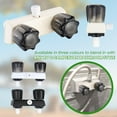 thumbnail image 5 of RV Shower Faucet, Dual-Handle Camper Shower Faucet with Acrylic Knobs, 4" RV Shower Valve Diverter, RV Outdoor Shower for RV, Camper Van, Outside and Inside Bathroom Shower (Milky White), 5 of 16