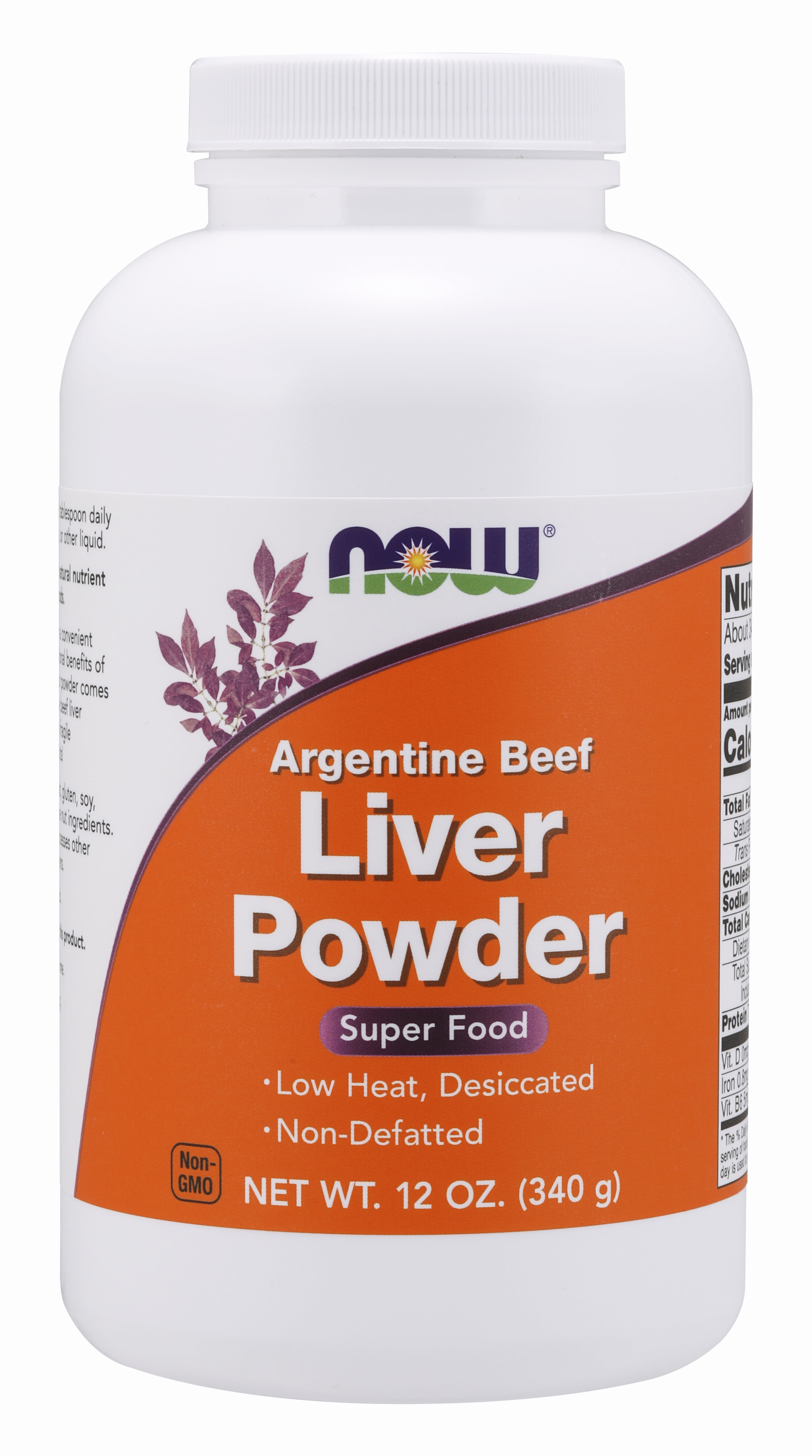 NOW Supplements, Liver Powder derived from Fresh, Hormone-Free ...