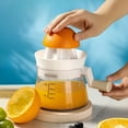 thumbnail image 2 of Manual Juicer with Built-in Measure, Hand Squeezer for Lemon, Lime, Orange. For Home, Office, Camping. Kitchen & Desk Gadget., 2 of 9
