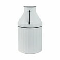 thumbnail image 6 of Vintage Milk Can Vase - Metal Iron Farmhouse Flower Holder - Rustic Decorative Accent for Living Room, Bedroom & Office - 24" White, 6 of 10