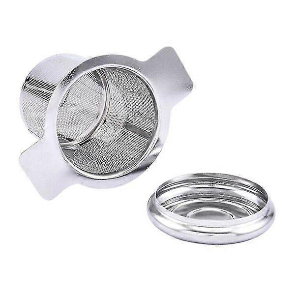 Stainless Steel Tea Strainer, Metal Filter for Loose Tea Leaves with Lid, Silver, 1 pc